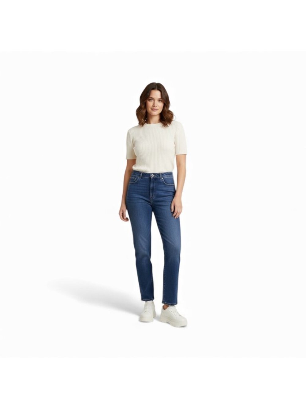 Lauren Jeans Co. Y2K Straight Leg Jeans Blue Size 14 Quiet Luxury Preppy Classic